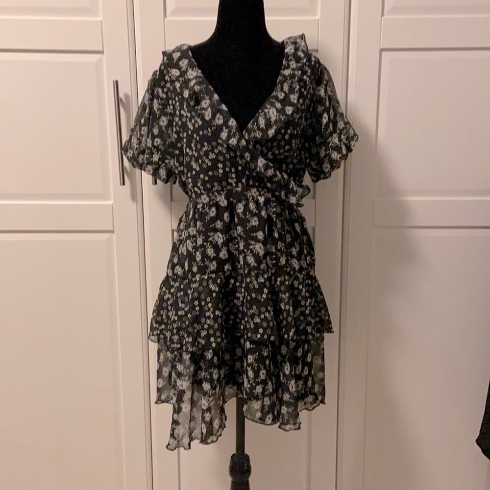 Top Shop Ruffle floral dress